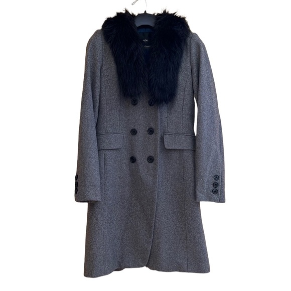 Massimo coat faux fur collar - Picture 1 of 5
